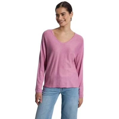 Abbildung von Street One Studio Vneck Strickpullover, Damen, Größe: 36, Pink