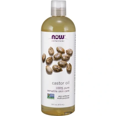 Abbildung von Now Foods Castor Oil 100% pure (Rizinusöl rein), 437ml, Laborgeprüft, hohe Konzentration, Ohne Gentechnik, für die Hautpflege