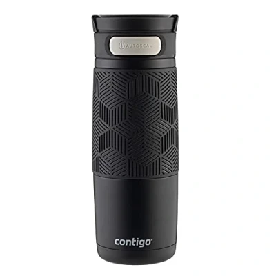 Abbildung von Contigo Thermobecher Transit Autoseal, Edelstahl Isolierbecher, Kaffebecher to go, auslaufsicher, spülmaschinenfester Deckel BPA frei, 470 ml, 1 Stück (1er Pack)