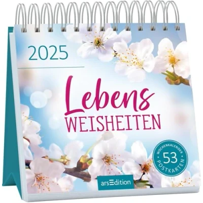 Abbildung von Postkartenkalender Lebensweisheiten 2025: Wochenkalender 2025, 53 Postkarten für mehr Inspiration