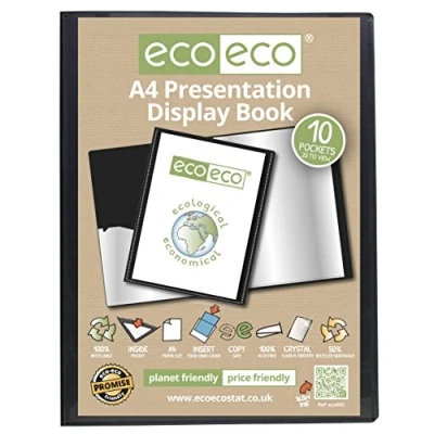 Abbildung von eco Eco042 Präsentationsbuch, A4, 50% recycelt, 10 Hüllen, 1 Stück