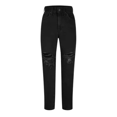 Abbildung von Levi&#039;s Damen High Waisted Mom Jeans, Black Destructed, 26W / 29L