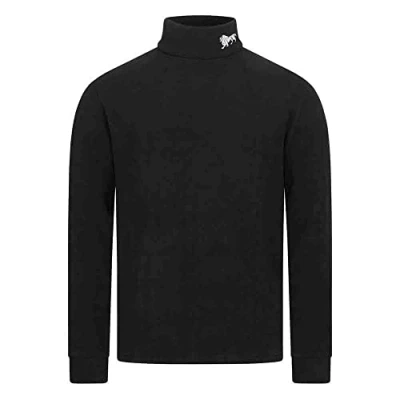 Abbildung von Lonsdale Normale Passform Curdworth Strickpullover, Herren, Größe: Medium, Black/white