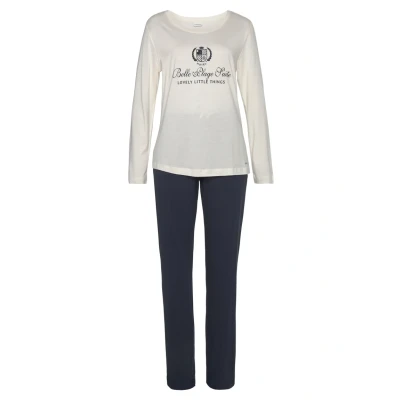 Abbildung von LASCANA Pyjama, (2 tlg.), mit Flockdruck