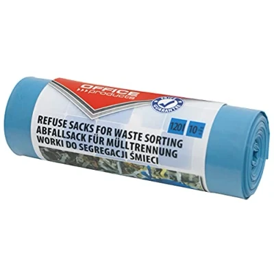 Abbildung von Office Produkte 22025232 01 Müllsäcke 120 l, 10 Beutel, Farbe Blau