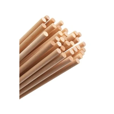 Abbildung von Mendi 50 Holzstäbchen 6 mm rund 35 cm