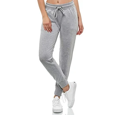 Abbildung von Smith &amp; Solo Women&#039;s Jogging Bottoms Sports Trousers Women Cotton Sweatpants Slim Fit Casual Long Training Fitness High Waist Jogger Running Modern Grey X Large