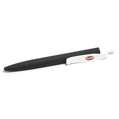 Abbildung von Audi A23 1057 Kugelschreiber Logo Pflaume Oval Stift Pen, schwarz