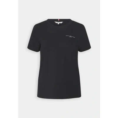 Abbildung von Tommy Hilfiger 1985 MINI LOGO Tshirt basic, Damen, Größe: XXS, Desert sky