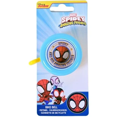 Abbildung von Spidey Fahrradklingel Kinder Spiderman kleine Geschenke für Jungen Fahrrad Zubehör Outdoor Spielzeug ab 3 Jahren Spider Man Marvel