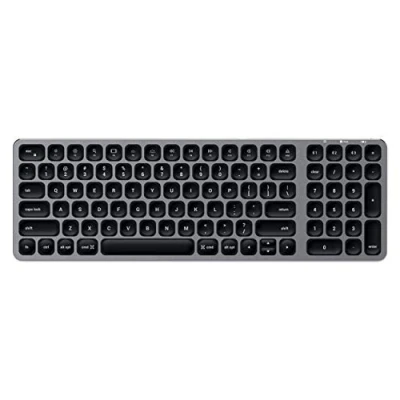 Abbildung von SATECHI Kompakte Kabellose Bluetooth Tastatur mit Hintergrundbeleuchtung 5.0 &amp; Multi Device Sync Für M2/ M1 MacBook Pro/Air, iPad M2 Mac Mini (US englisches Layout)
