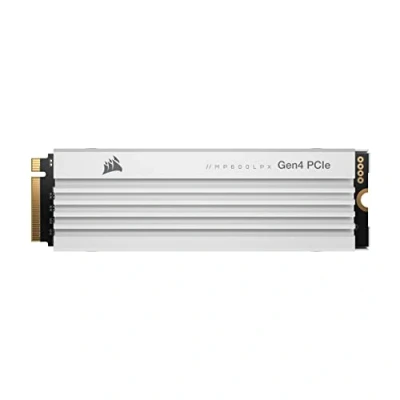 Abbildung von Corsair MP600 PRO LPX 2TB M.2 NVMe PCIe x4 Gen4 SSD Optimiert Für PS5 (Bis zu 7.100 MB/Sek. Sequentielle Lese Und 6.800 Schreibgeschwindigkeiten, Kompakter Formfaktor) Weiß