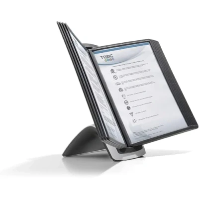 Abbildung von Durable Tisch Sichttafelsystem Sherpa Style Table 10, mit 10 Sichttafeln A4, schwarz, 585501