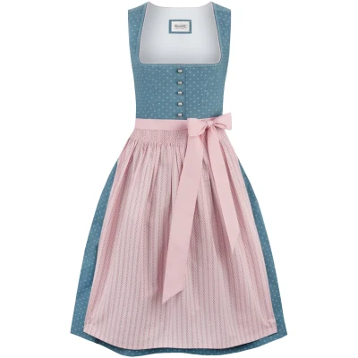 Abbildung von Stockerpoint Damen Dirndl Madeline Kleid, Hellblau, 34 EU