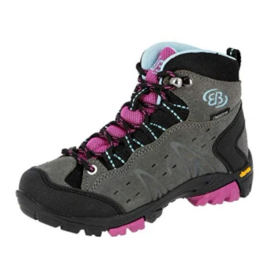 Abbildung von Brütting Unisex Kinder Mount Bona High Kids Trekking &amp; Wanderstiefel, Grau Lila Blau, 40 EU