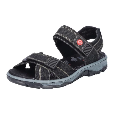 Abbildung von Rieker Sandale, Sommerschuh, Outdoorschuh, Keilabsatz, in Trekking Optik