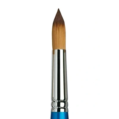 Abbildung von Winsor &amp; Newton 5301019 Cotman Aquarell Synthetikhaar Pinsel Serie 111 Rundpinsel, kurzer Stiel mit exzellenter Sprungkraft, Farbtragekraft und Punktgenauigkeit Nr. 20 13 mm