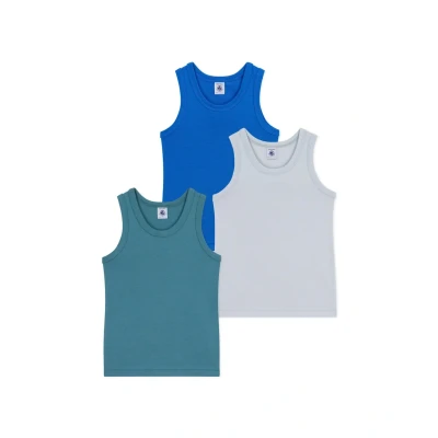 Abbildung von Petit Bateau Debardeurs 3 PACK Unterhemd/shirt multicoloured für Kinder, Größe: 140, Multi/coloured