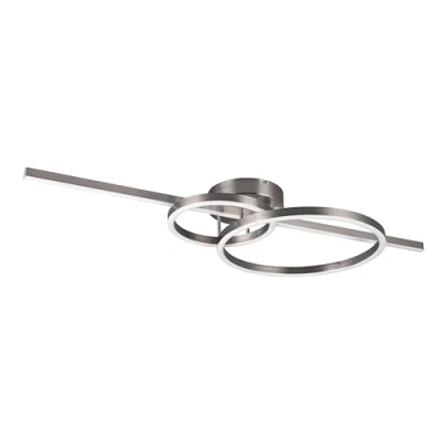 Abbildung von Trio Leuchten LED Deckenleuchte Montilla 643010307, Metall Nickel matt, Acryl, inkl. 54 Watt LED, Fernbedienung