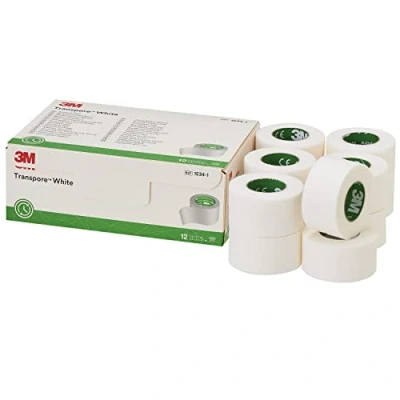 Abbildung von 3M Transpore White Tape 1534 1, 12 Rolls