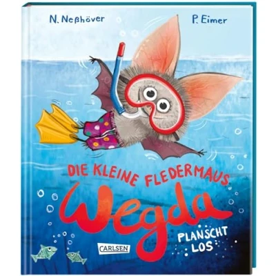 Abbildung von Die kleine Fledermaus Wegda: Wegda planscht los: Ein Vorlesebuch für Kinder ab 4 mit kurzen Gute Nacht Geschichten