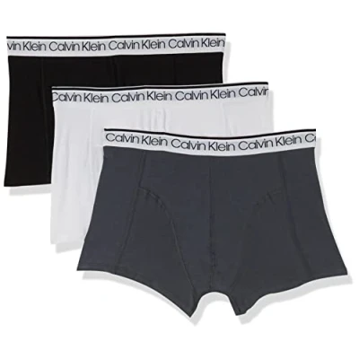 Abbildung von Calvin Klein Herren Surge Trunk 3pk Exclusives, Black/White/Turbulence, XL (3er pack)