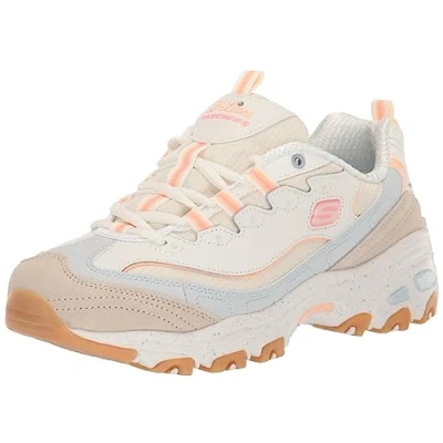 Abbildung von Skechers Damen Sneakers, Natürliches Leder Mesh Multi Besatz, 37.5 EU