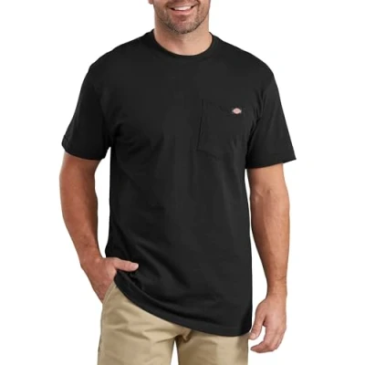 Abbildung von Dickies, Herren, T Shirt mit Tasche im legeren Stil, Schwarz, L
