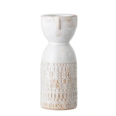 Abbildung von Bloomingville Vase, weiß, Keramik