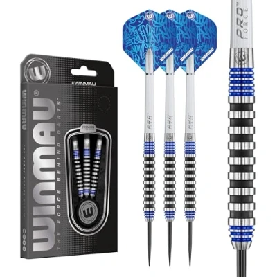 Abbildung von WINMAU Advance 500 Series Blau 24g Dartpfeile mit dartflüge und Dart stiele
