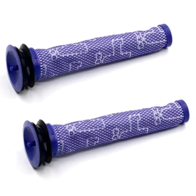 Abbildung von TALENTEC home : 2x Ersatz HEPA Staubsaugerfilter für Dyson Staubsauger V6, V7, V8, DC58, DC59, DC61, DC62, DC74 Ref. DY 965661 01 Lila &amp; Weiß