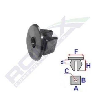 Abbildung von ROMIX C60666 Clip HYUNDAI: i30 I Hatchback, H 1 MPV