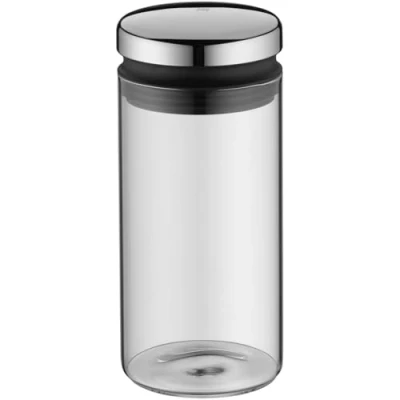 Abbildung von WMF Depot Vorratsdose Glas 1l, Höhe 21,5 cm, Vorratsglas mit Deckel, Kaffeebohnen Behälter, Müslidose, Frischhaltedose große Einfüllöffnung