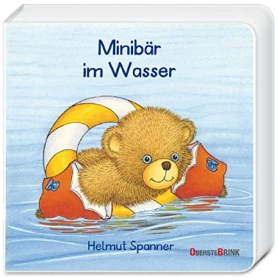 Abbildung von Minibär im Wasser: Mit dem kleinen Bär die Welt entdecken und benennen: Szenen aus Kinderalltag. Ein gereimtes Kinderbuch ab 1 Jahr