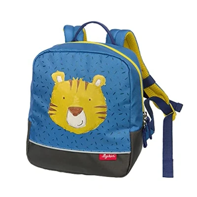 Abbildung von Sigikid Unisex Kinder Mini Tiger Backpack Kinderrucksack, Blau/Tiger, 23x20x10 cm EU