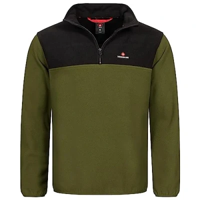 Abbildung von Höhenhorn Skyja Herren Fleece Pullover Schwarz/Grün Gr. 5XL