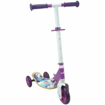 Abbildung von Smoby Die Eiskönigin Wooden Scooter 3 Rädriger Roller mit höhenverstellbarem Lenker, Holz Trittfläche und stabilem Metallrahmen, 63 x 33 7 cm, für Kinder ab Jahren