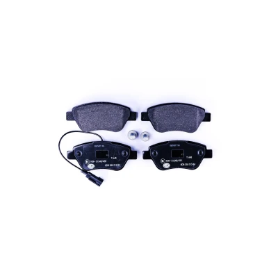 Abbildung von HELLA 8DB 355 012 841 Bremsbelagsatz mit integriertem Verschleißwarnkontakt Bremssattelschrauben Zubehör FIAT: 500 Hatchback