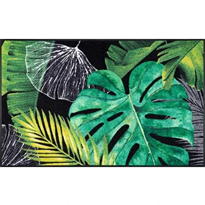 Abbildung von wash+dry Fußmatte, Neoflora 75x120 cm, innen und außen, waschbar, Grün