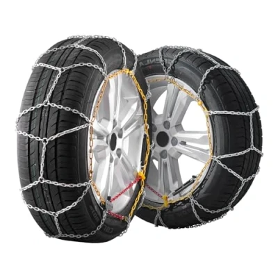 Abbildung von VEVOR 2 teilige Schneeketten Notfall Traktionsreifenketten für Autos, Pickups, SUVs und Lkws, Mangan legierter Stahl, Schneereifenketten 225/70 15, 235/60 16, 235/50 18, 245/45 17
