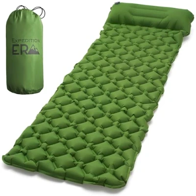 Abbildung von Isomatte Ultraleicht 180x65cm Camping Matratze Luftmatratze Aufblasbare Iso Matte Outdoor Schlafmatte Kleines Packmaß Zelt Liegematte Campingmatratze Wetterfest Trekking Schlafmatratze