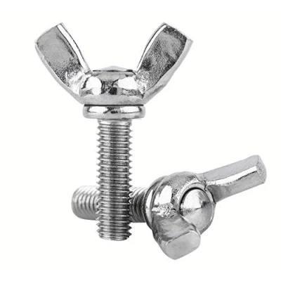 Abbildung von DOJA Industrial Flügelschrauben M6 x 20 mm PACK 10 Handflügelschraube Hochwertige Stahlschrauben Flügelbolzen Daumen Flügelgewinde Einfach zu verwenden und anzuwenden
