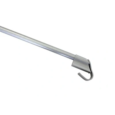 Abbildung von GARDINIA Klemmvitrage Ø 10/12 mm silber 45 75, Metall, 75 cm