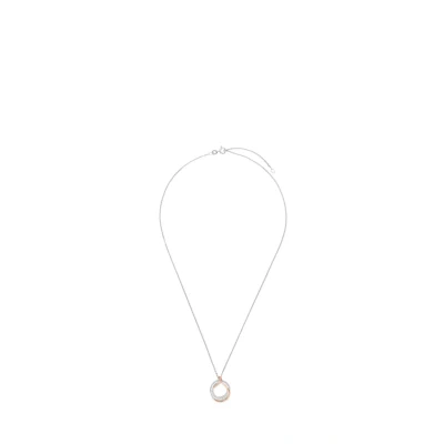 Abbildung von amor MIT ANHÄNGER FÜR Damen Rundem ANHÄNGER, GLÄNZENDE Halskette, Damen, Größe: 50, Bicolor