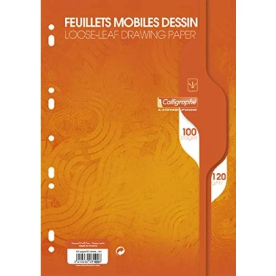 Abbildung von Clairefontaine 7100C Packung mit 50 Blatt Ringbucheinlage, blanko, DIN A4 21x29,7cm, 120g, 1 Pack