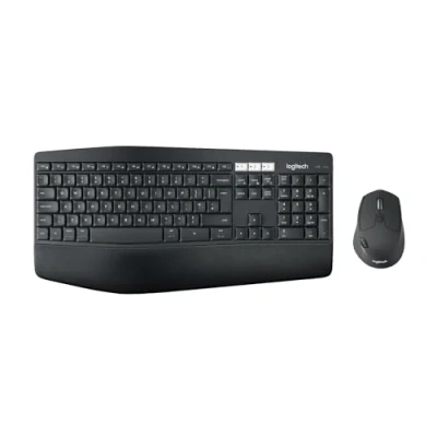 Abbildung von Logitech MK850 Performance Kabelloses Tastatur Maus Set, Bluetooth &amp; 2.4 GHz Verbindung via USB Empfänger, Multi Device, 24 bis 36 Monate Akkuleistung, Handballenauflage, Int&#039;l QWERTY Layout Schwarz