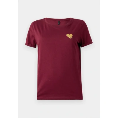 Abbildung von ONLY Onlkita LIFE Tshirt print, Damen, Größe: XS, Cabernet