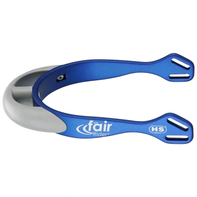 Abbildung von Sprenger Sporen Fairrider Halb Rund Blau/Silber 20mm