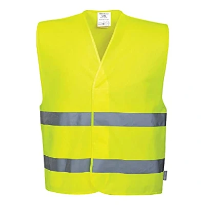 Abbildung von Portwest Zwei Reflex Streifen Warnschutzweste, Größe: S/M, Farbe: Gelb, C474YERS/M
