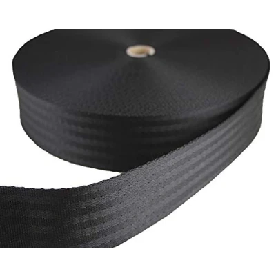 Abbildung von Gurtband TN50 03 schwarz 50mm breit 25 Meter Länge / 5 cm Breite